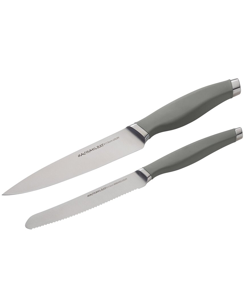 Rachael Ray Professional 2pc Utility Set In Gray