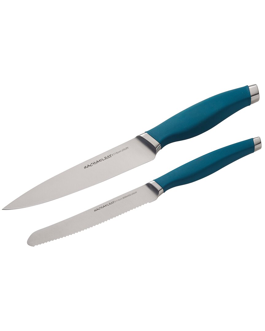 Rachael Ray Professional 2-piece Utility Set In Teal