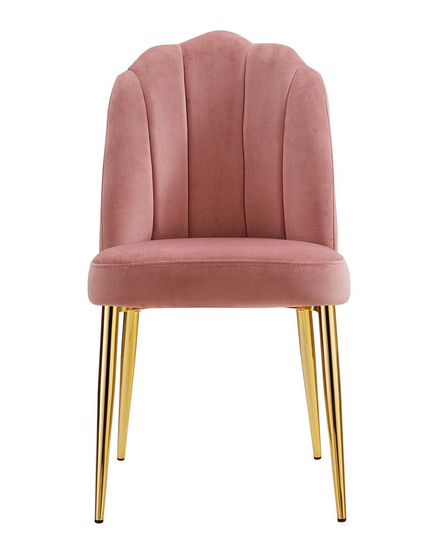 Chic Home Chelsea Dining Chair, Set Of 2 In Blush