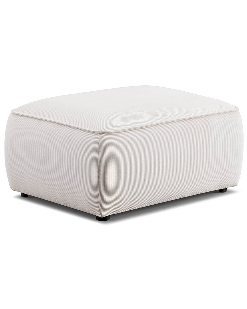 Tov Furniture Travie Performance Corduroy Velvet Ottoman