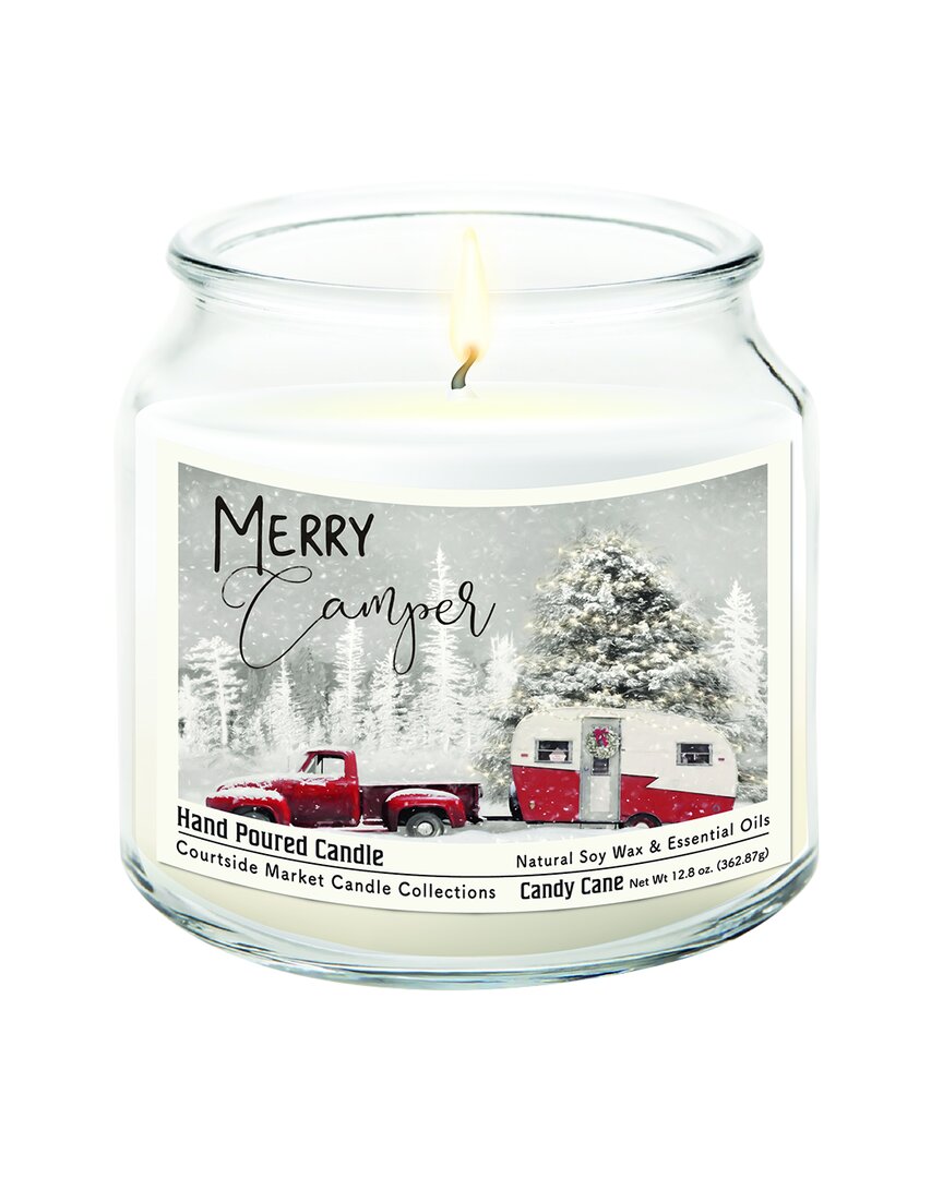 Courtside Market Wall Decor Courtside Market Merry Camper Hand-poured Soy Wax Candle In Multi