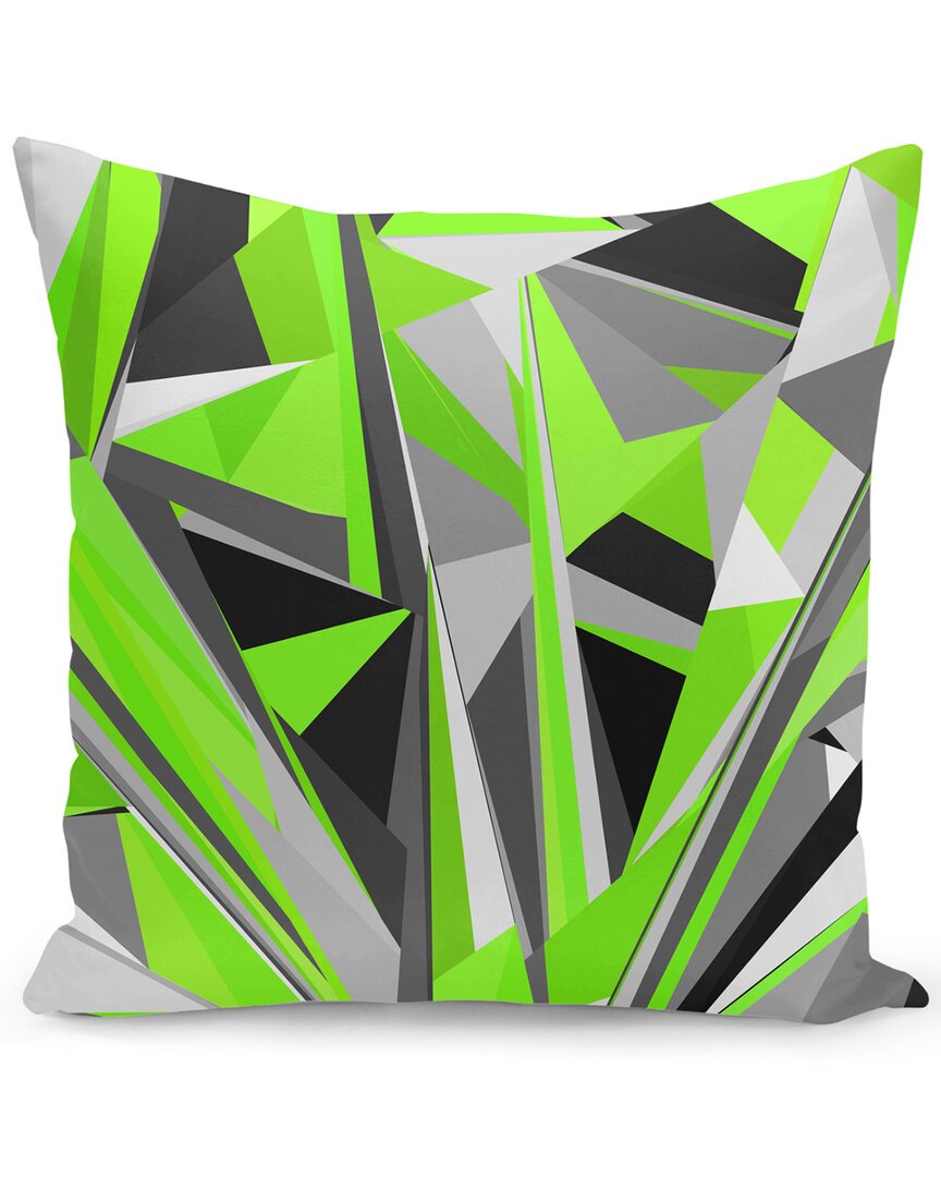 Curioos Grey-light-green Geometry Pillow