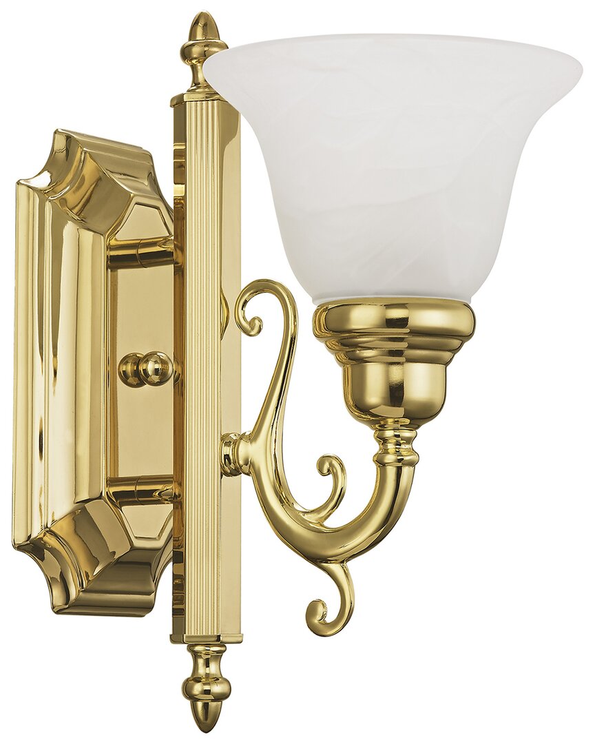 Livex Lighting French Regency 1-light Polished Brass Bath-light