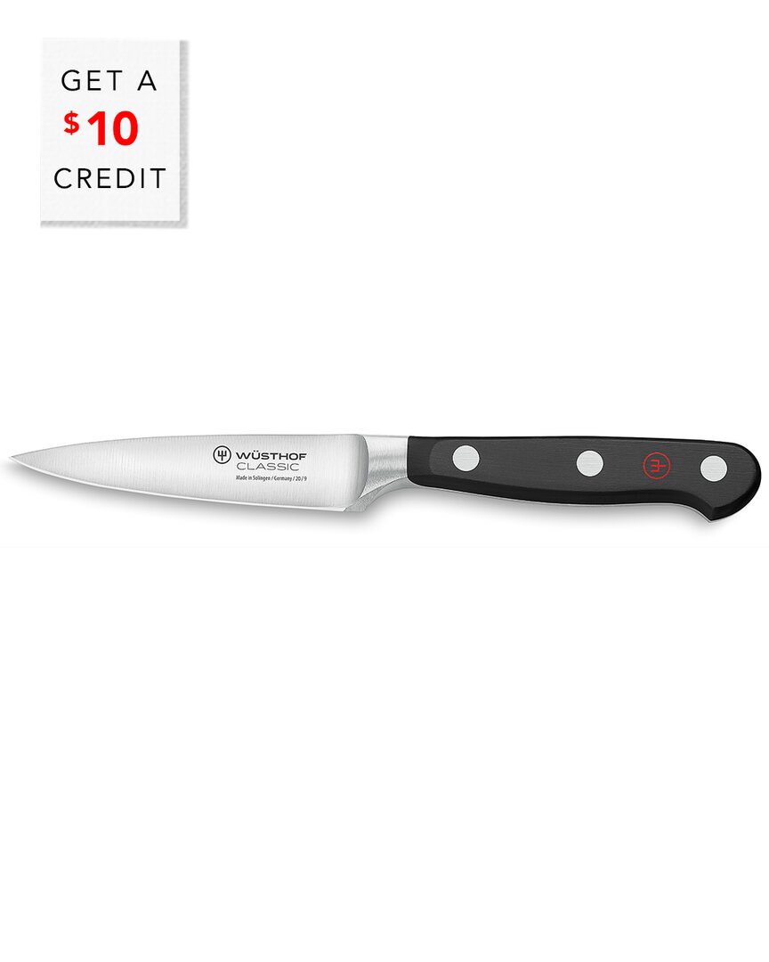 Wusthof 3.5in Classic Paring Knife With $10 Credit In Black