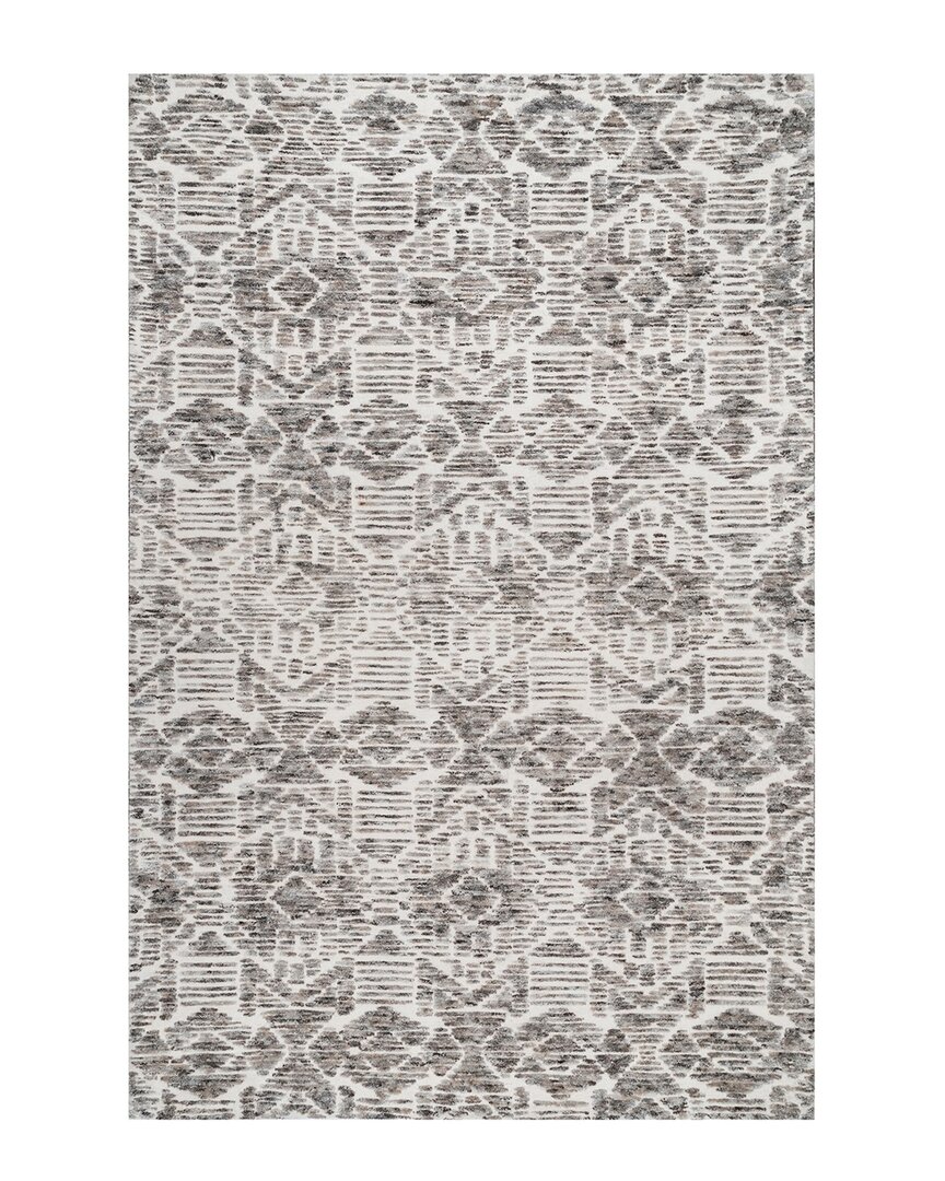 Nuloom Vintage Trellis Troya Wool-blend Rug In Grey