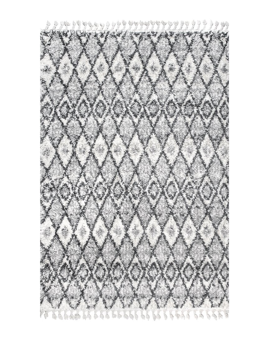 Nuloom Yani Soft & Cozy Diamond Shag Tassel Rug In Multi