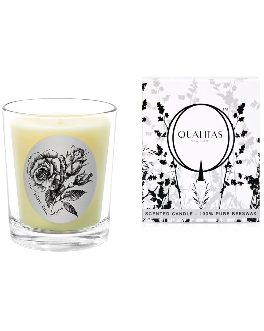 Qualitas Velvet Rose 6.5oz Beeswax Candle