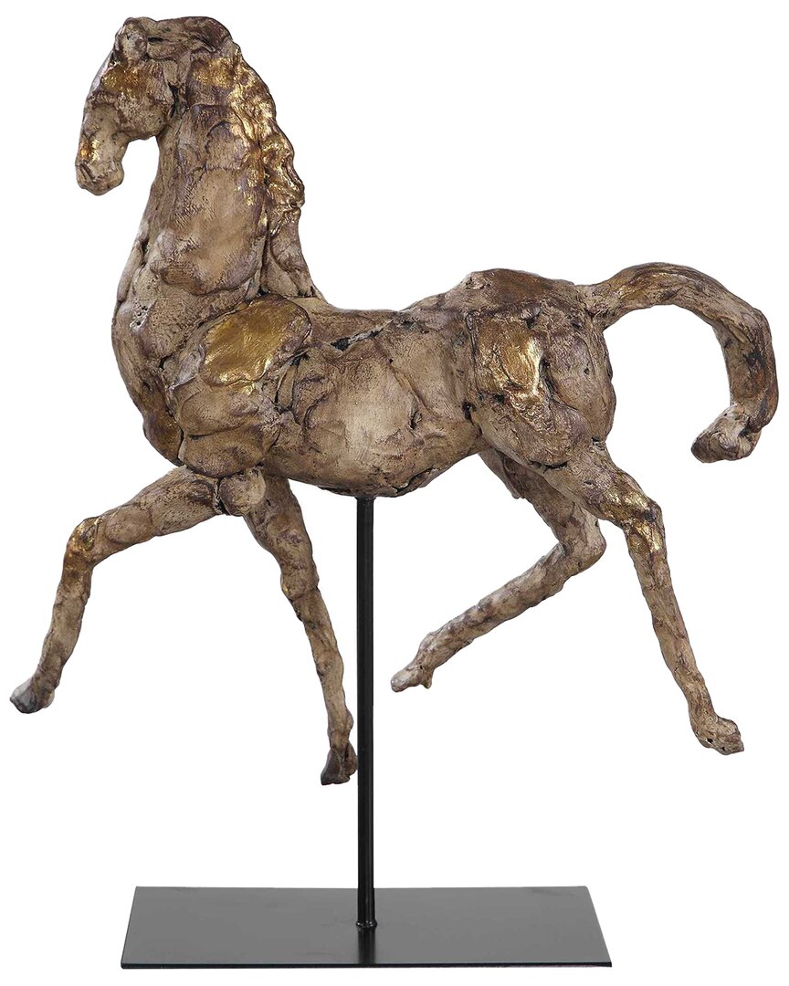 Uttermost Caballo Dorado Horse Sculpture In Brown