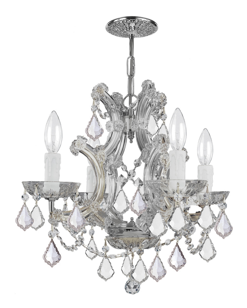 Crystorama 4-light Maria Theresa Chandelier With Swarovski Crystals In Multicolor