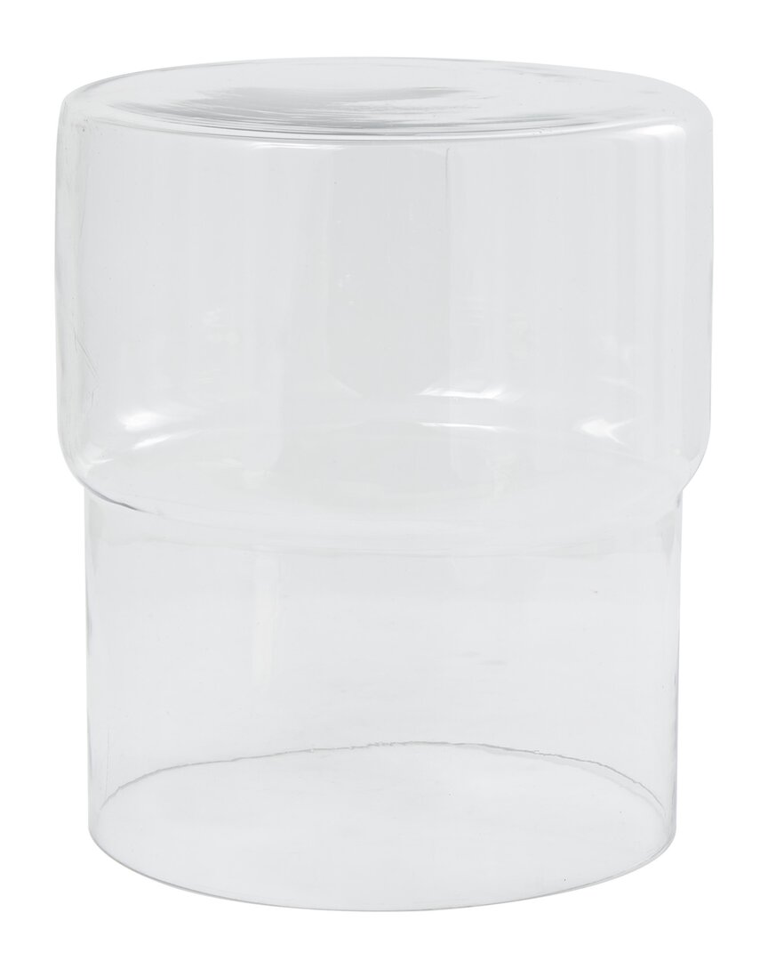 Peyton Lane Modern Glass Accent Table In Clear