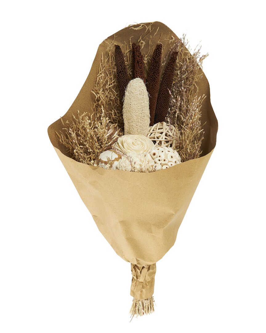 Peyton Lane Cattail Brown Dried Plant Handmade Floral Wheat Grass Natural Foliage