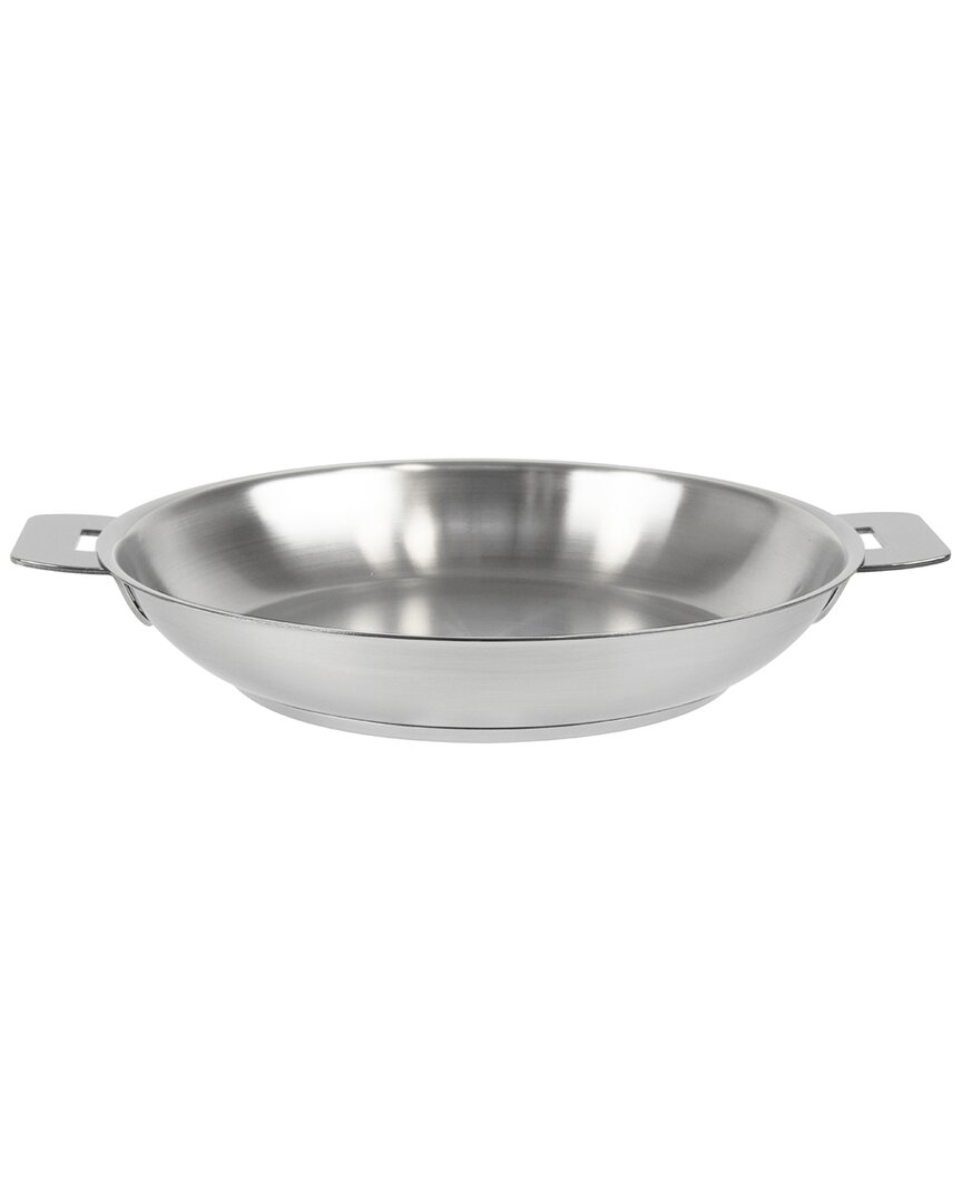 Cristel Mutine Satin 8in Fry Pan With Removable Handle Handle In Silver