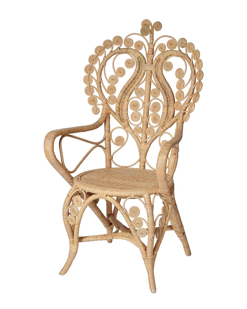 Jamie Young Hibiscus Rattan Arm Chair