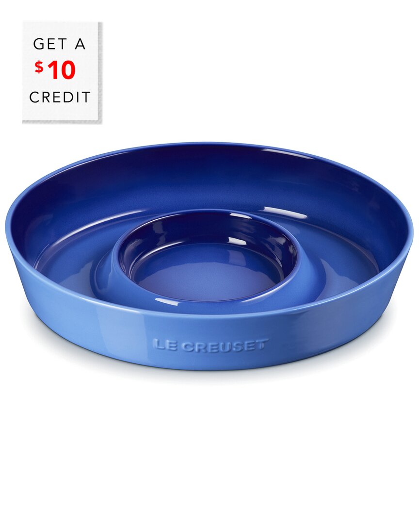 Le Creuset Oval Stoneware Chip & Dip Platter