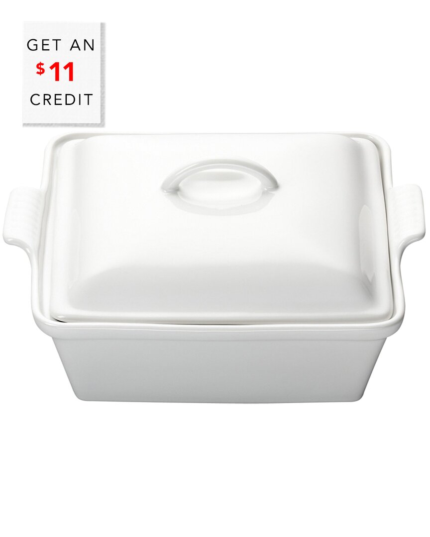 Le Creuset 2qt Heritage Covered Square Dish With $11 Credit