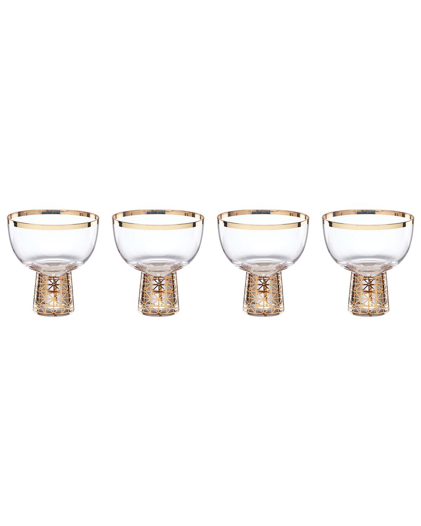 Lenox Tuscany Golden Frost Coupe Glasses, Set Of 4