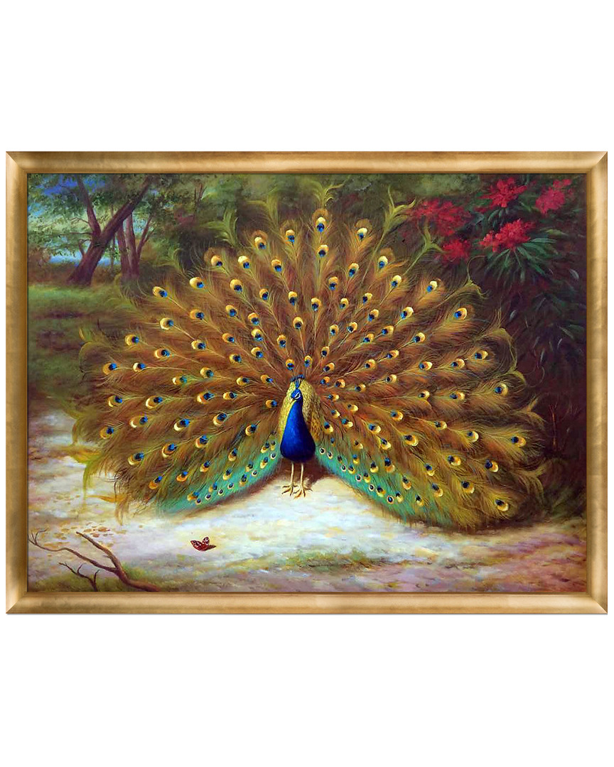 Overstock Art Peacock And Peacock Butterfly, 1917 By Archibald Thorburn