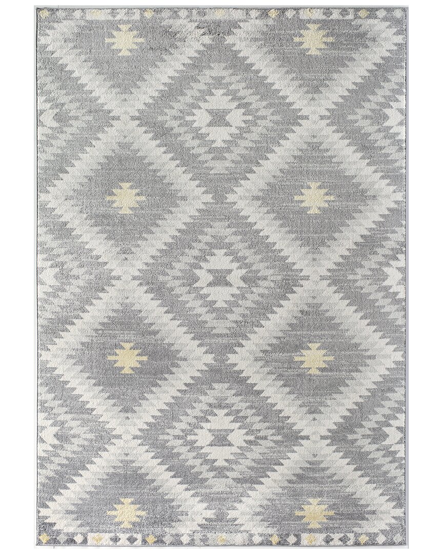 Cosmoliving By Cosmopolitan Moroccan Bodrum Kilim Gray Rug In Grey 