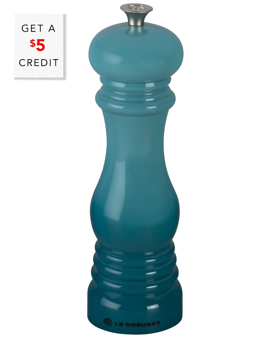 Le Creuset Carribean Salt Mill With Adjustable Grind Setting