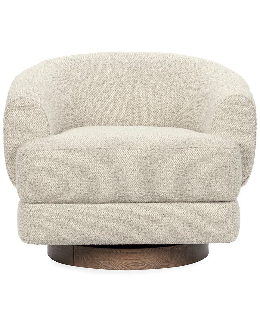Classic Home Chassia Upholstered Fabric Swivel Accent Chair Cre
