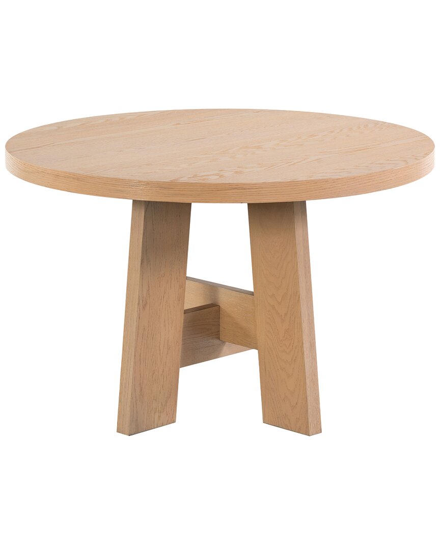 Safavieh Couture Beverley Round Wood 47 Dining Table In Brown