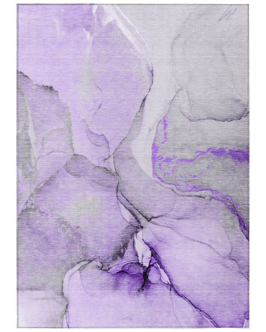 Addison Rugs Chantille Polyester Indoor/outdoor Washable Rug In Purple