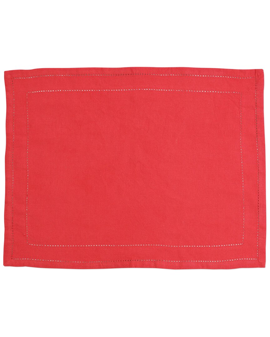 Cotone Red Linen Placemats (Set of 4)