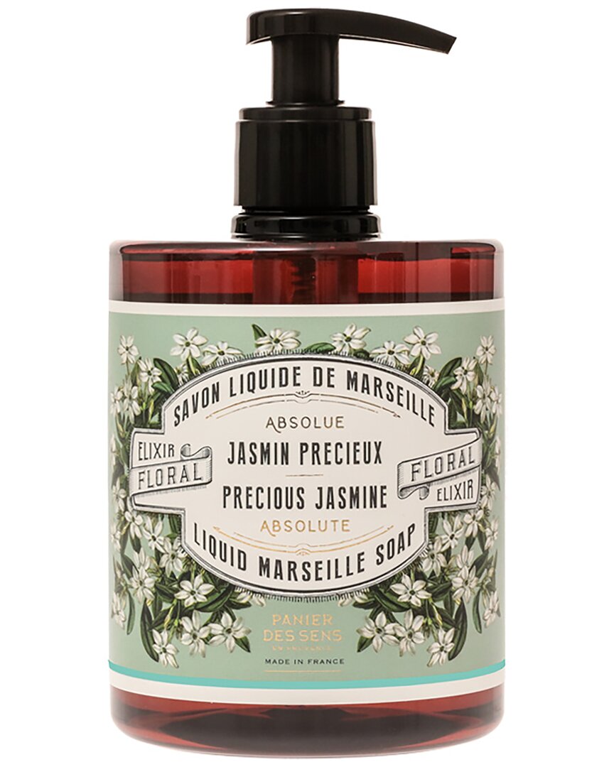 Panier Des Sens Discontinued Jasmine Liquid Marseille Soap 16.9 Fl.oz & Extra-gentle Soap 5.3oz In Green