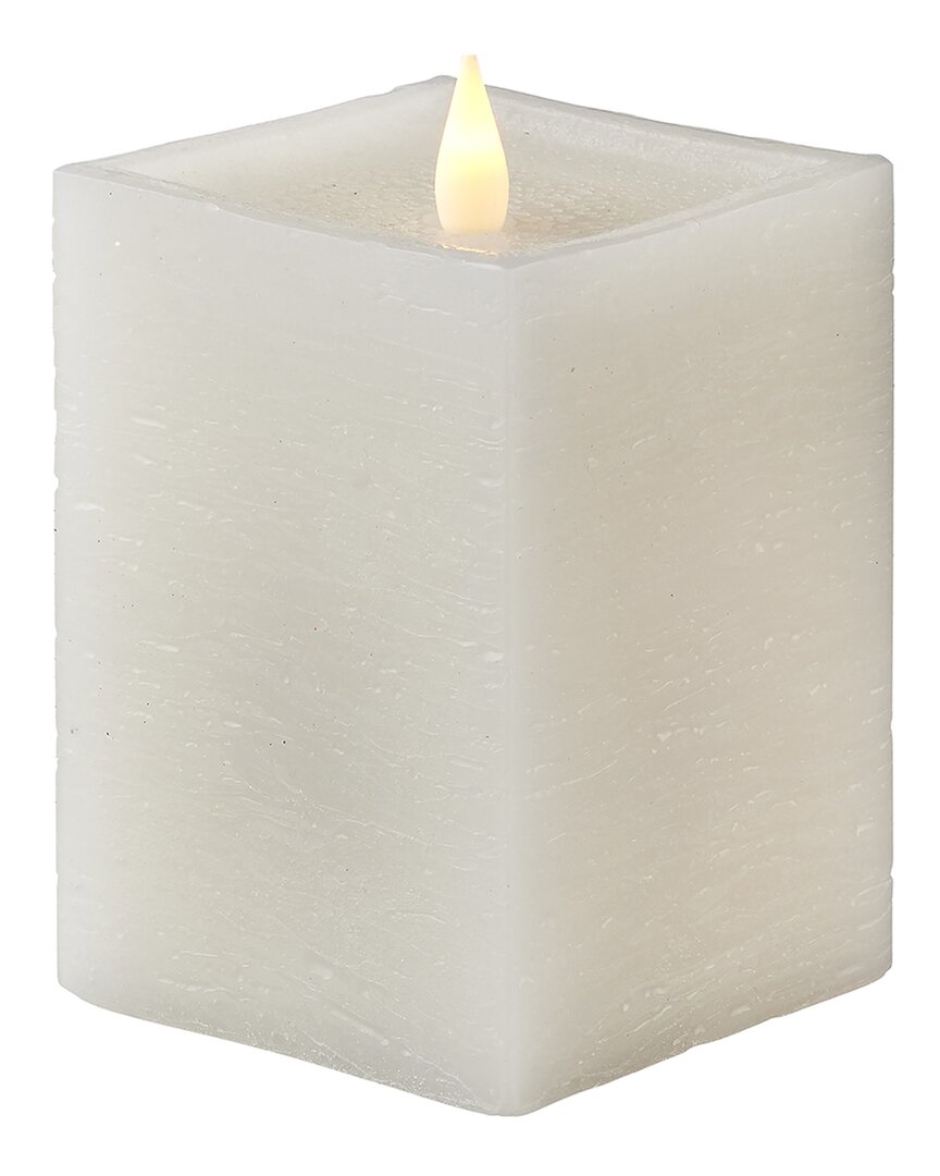 Shop Seasonal Llc Classic Motion Flameless Square Candle In White