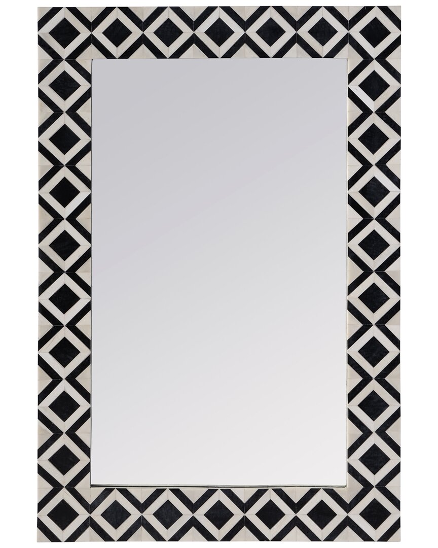 Butler Specialty Company Verona 24in X 36in Bone-inlay Wall Mirror In Black