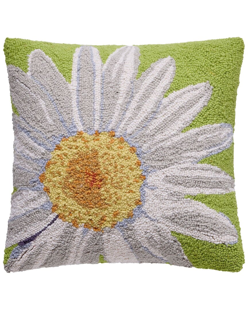 Makers Collective Daisy Wool Hook Pillow In Multi