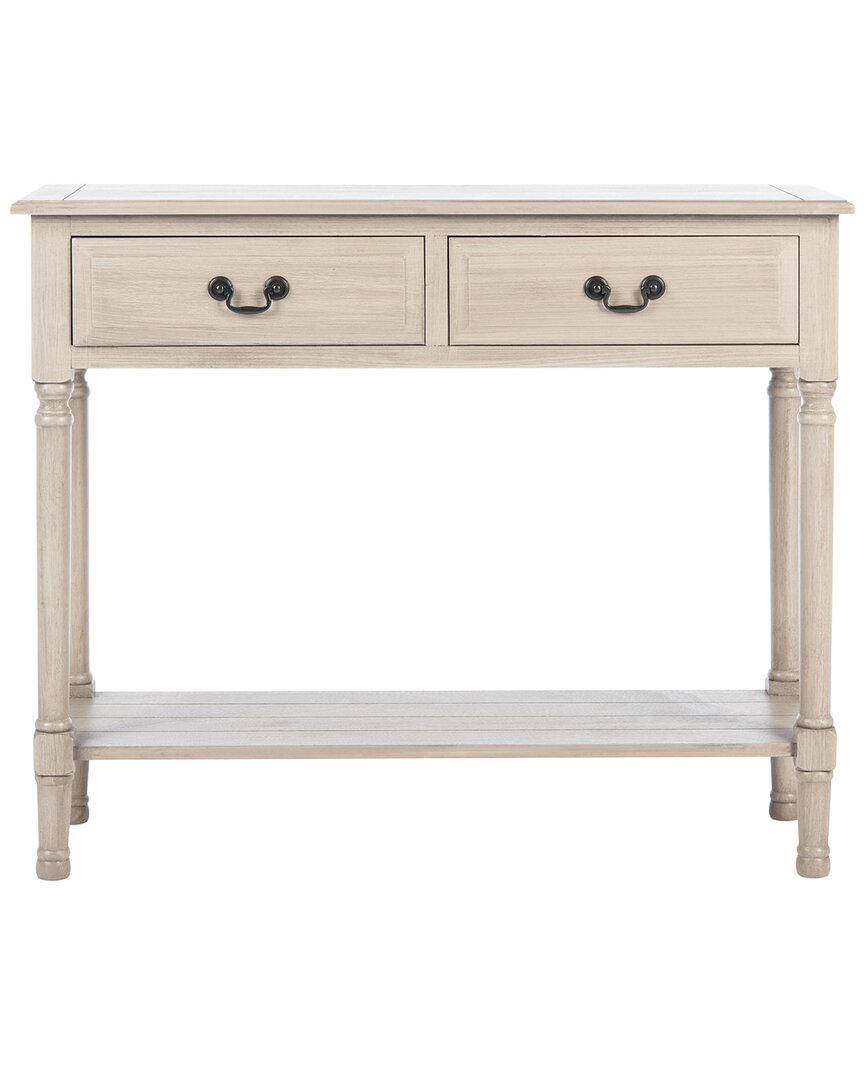 Safavieh Couture Primrose 2 Drawer Console Table In Grey