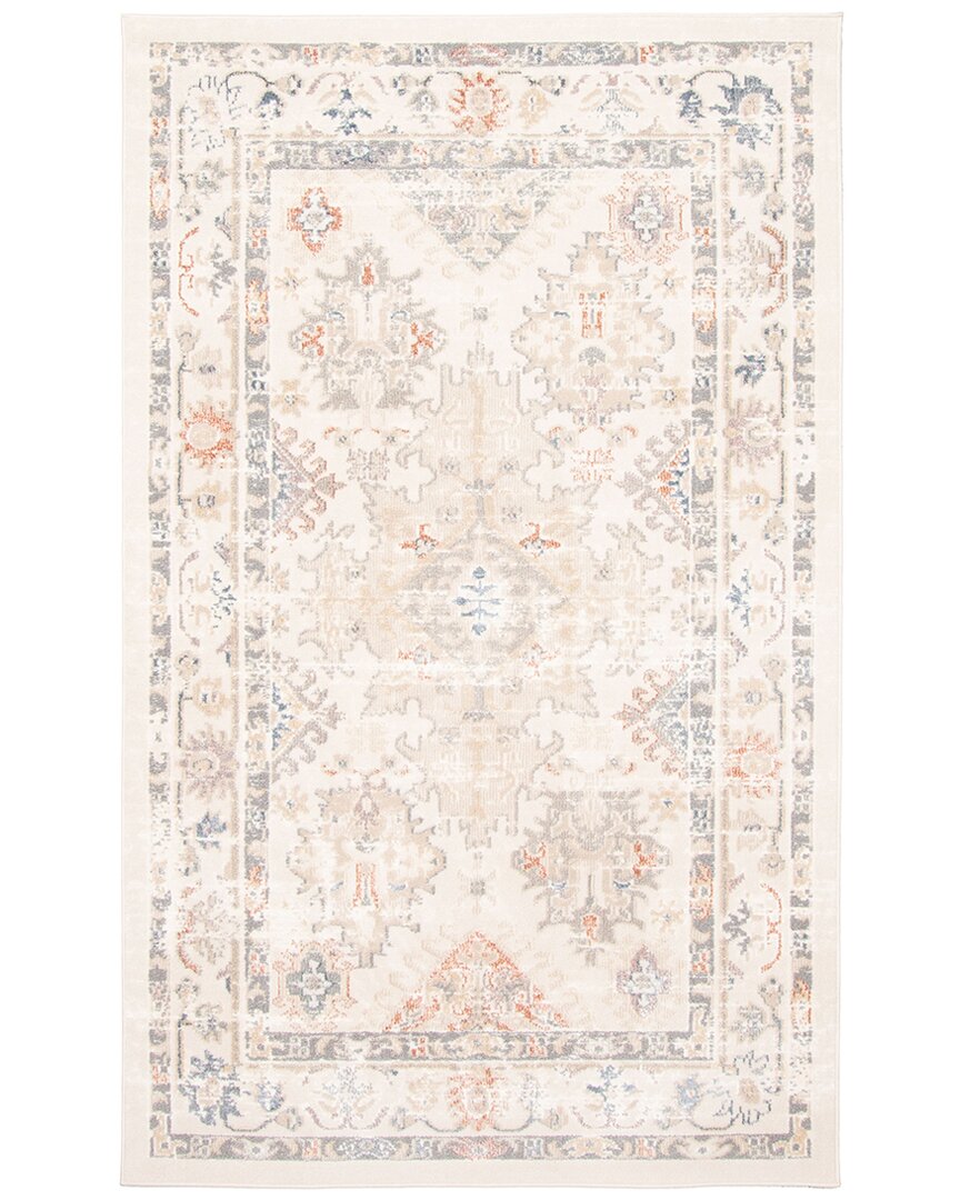 Ecarpet Rococo Traditional Area Rug In Neutral