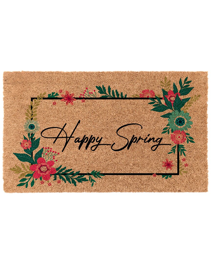 Shop Coco Mats N More Cocomatsnmore Happy Spring Bordered Door Mat