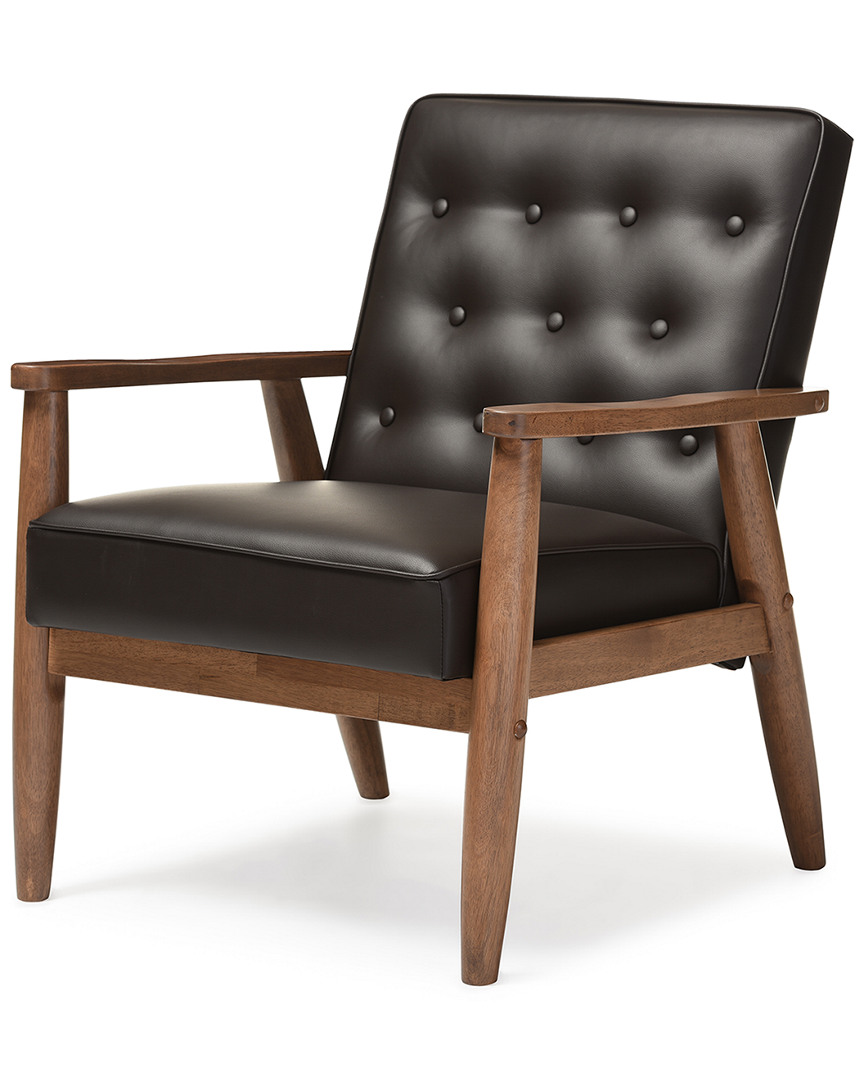 Design Studios Sorrento Lounge Chair- Brown