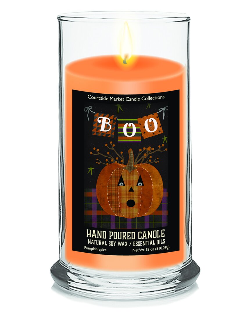 Shop Courtside Market Wall Decor Courtside Market Harvest Collection Boo Pumpkin Spice Soy Wax Candle In Multi