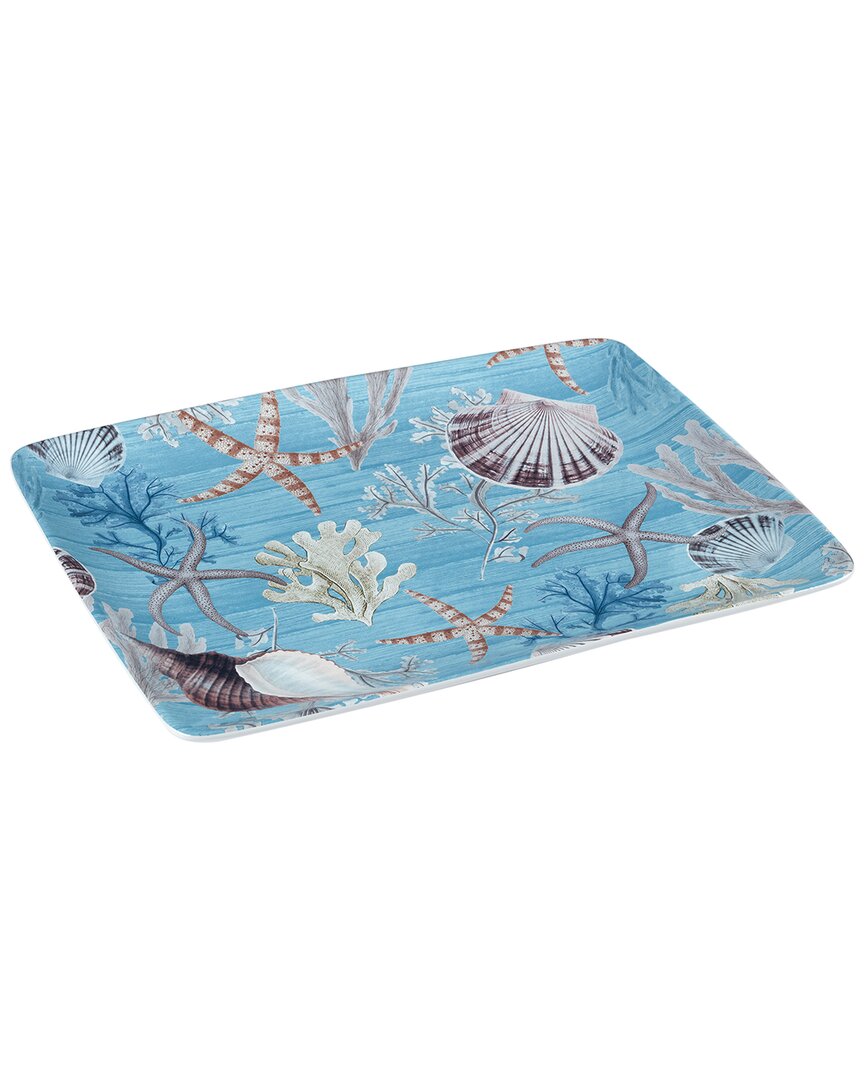 CERTIFIED INTERNATIONAL CERTIFIED INTERNATIONAL BEYOND THE SHORE RECTANGULAR PLATTER