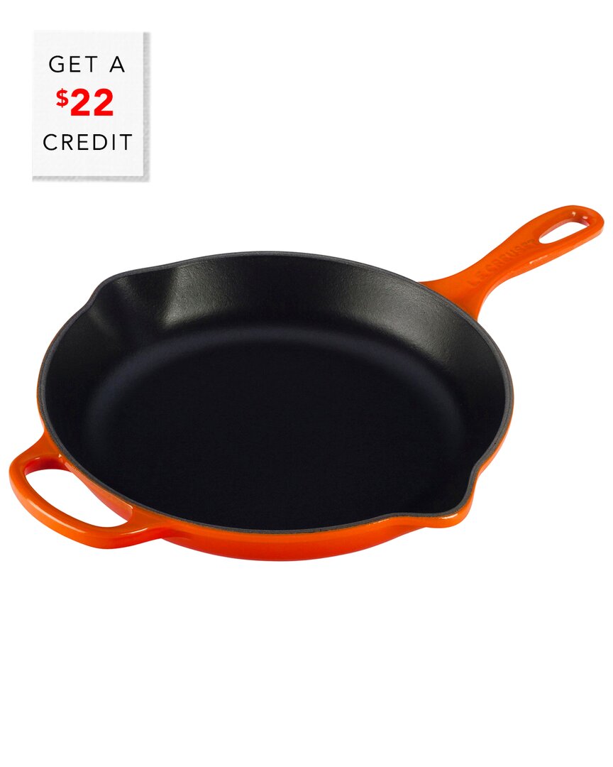 Le Creuset 10.25" Enameled Cast Iron Skillet With Helper Handle