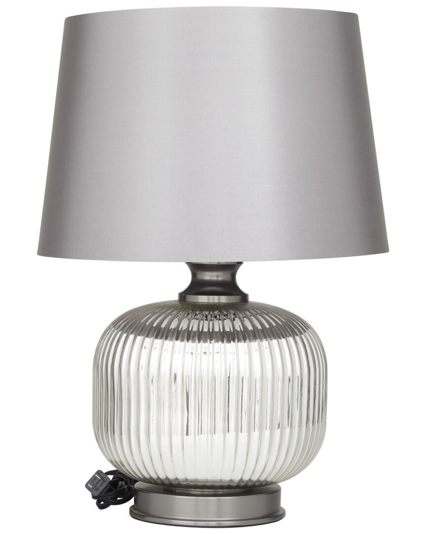 Peyton Lane Modern Glass Grey Table Lamp