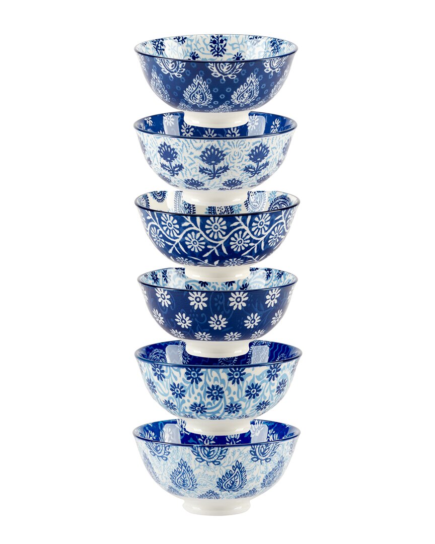 Certified International Carnival Set Of 6 All Purpose Bowls