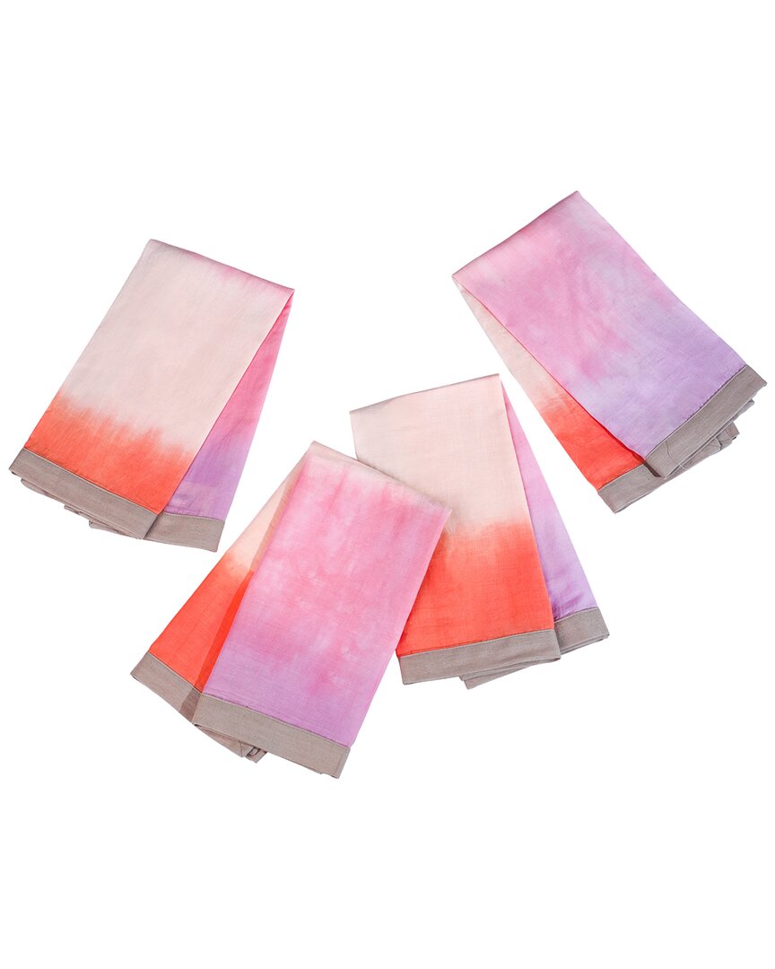 Tiramisu 4-pack Tropical Sunrise Napkins In Multi