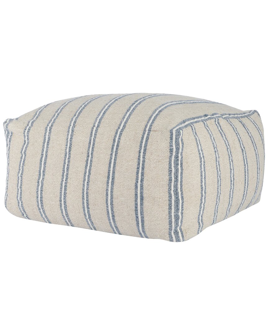 Kosas Home Demi 24in Wide Square Natural Pouf By