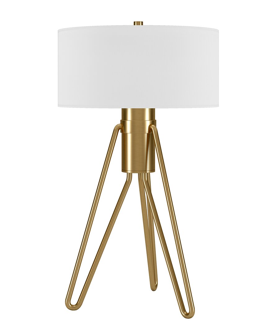Abraham + Ivy Floyd Brass Table Lamp In Gold