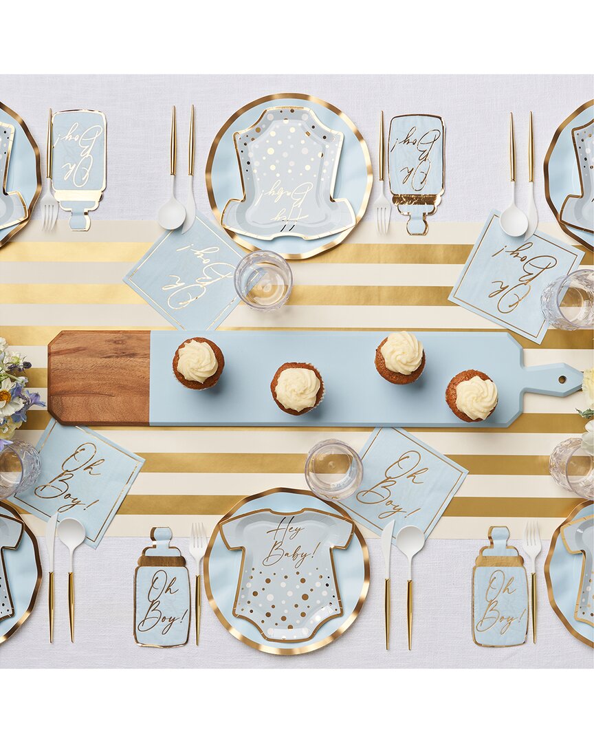 Sophistiplate Hey Baby Boy 88pc Table Setting - Service For 16