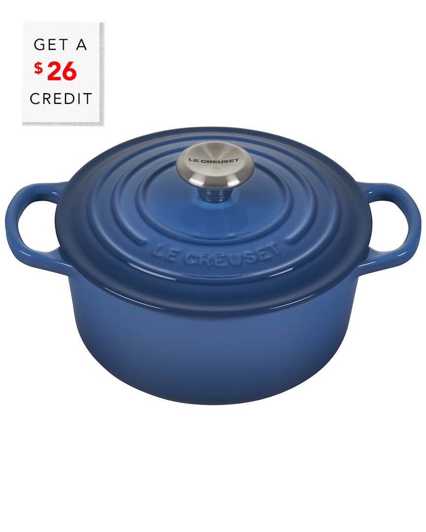 Le Creuset Signature 2-quart Round Enameled Cast Iron Dutch Oven In Blue
