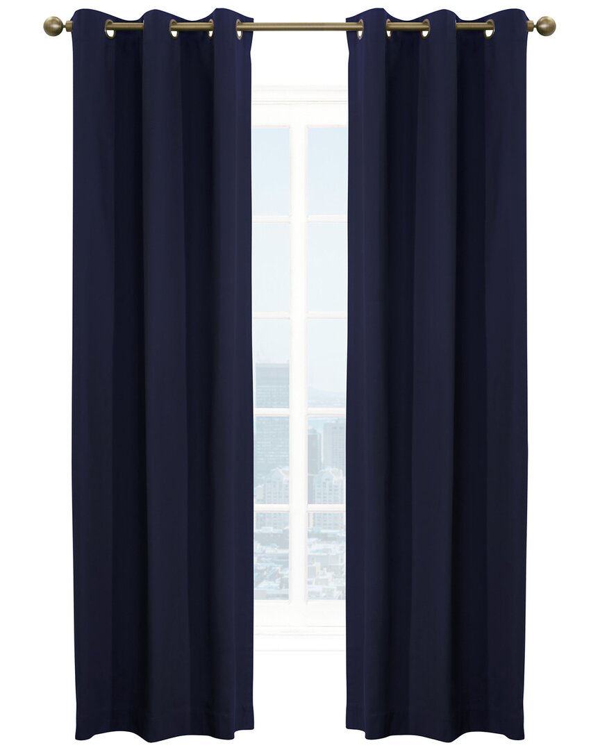 Shop Thermalogic Weathermate Grommet Curtain Panel Pair In Navy