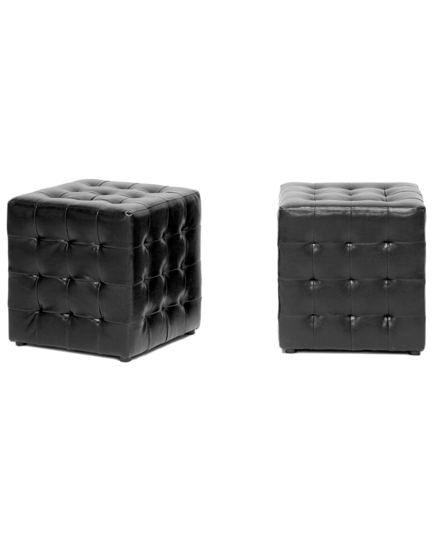 Design Studios Set Of 2 Siskal Cube Ottomans