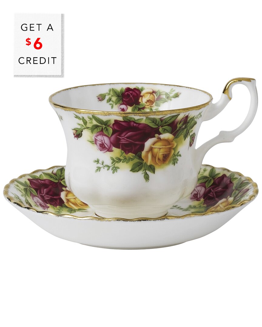 Shop Royal Albert Old Country Roses Teacup & Saucer Set With $6 Credit