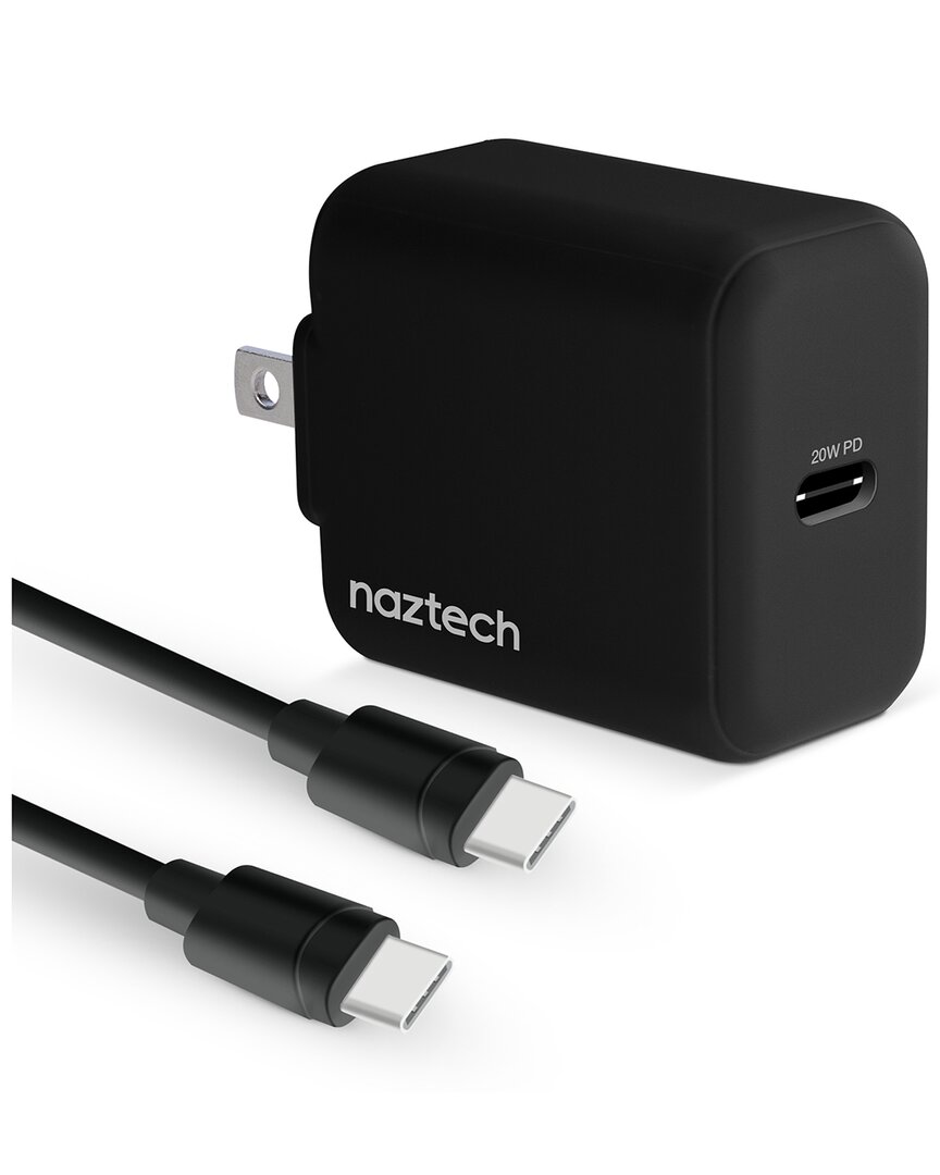 Naztech 20w Usb-c Pd Wall Charger & Usb-c To Usb-c