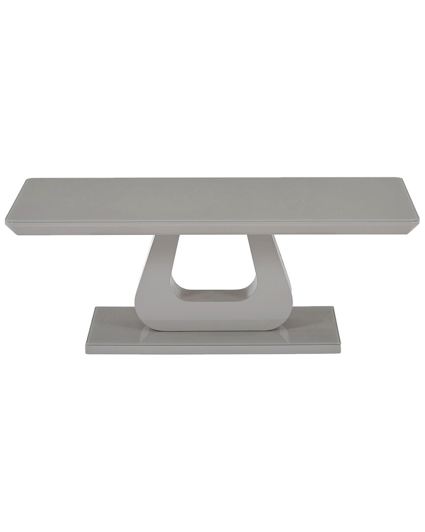 Worldwide Home Furnishings Contemporary Rectangular Coffee Table In Grey